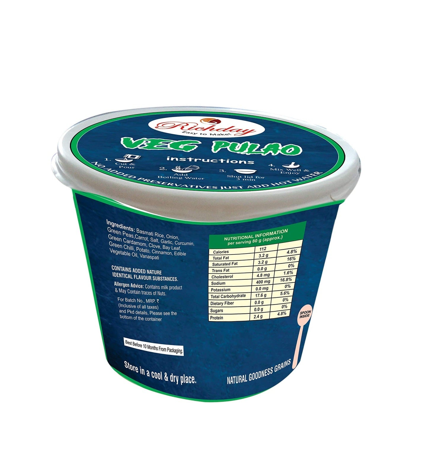 Instant Veg Pulav
