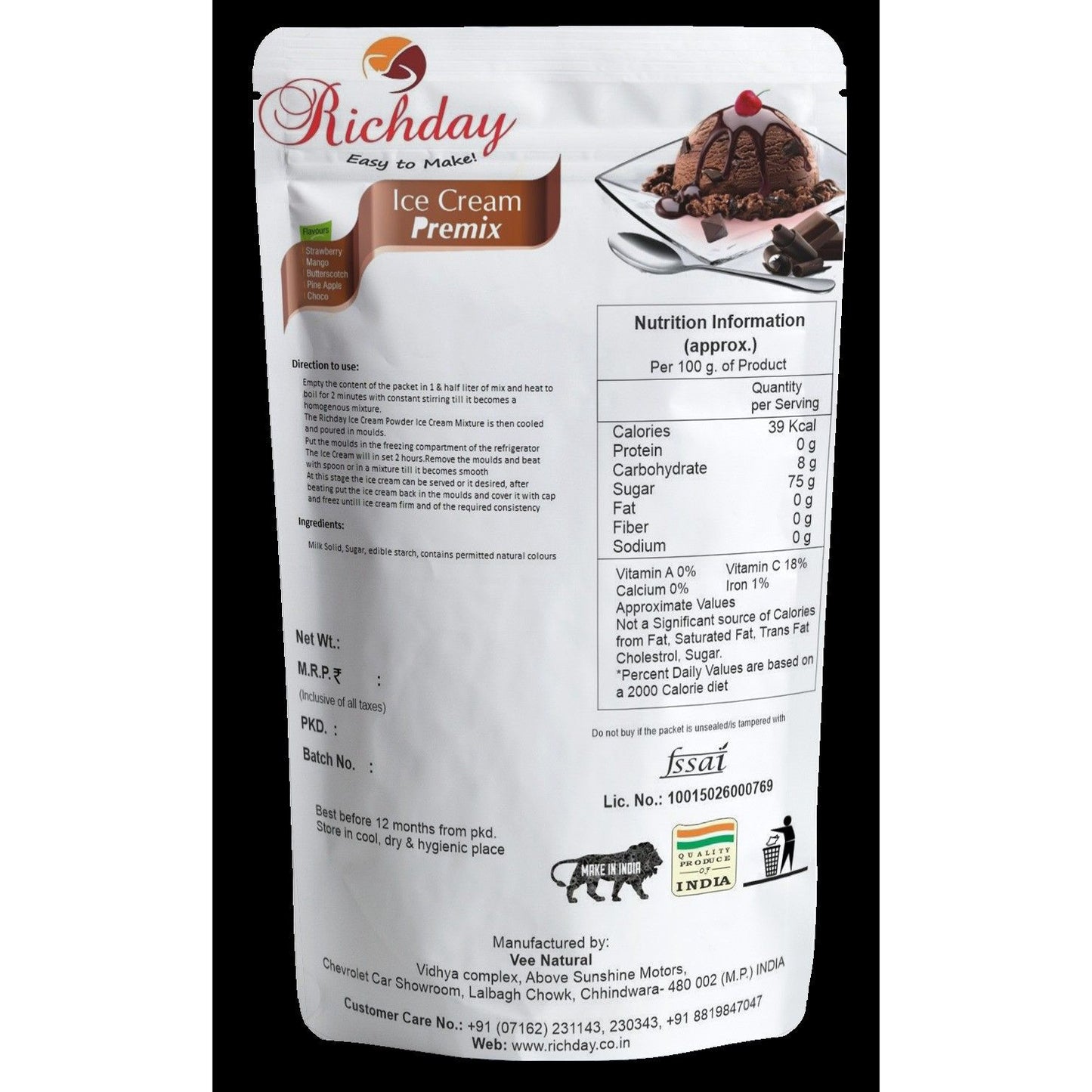 Chocolate Frappey premix