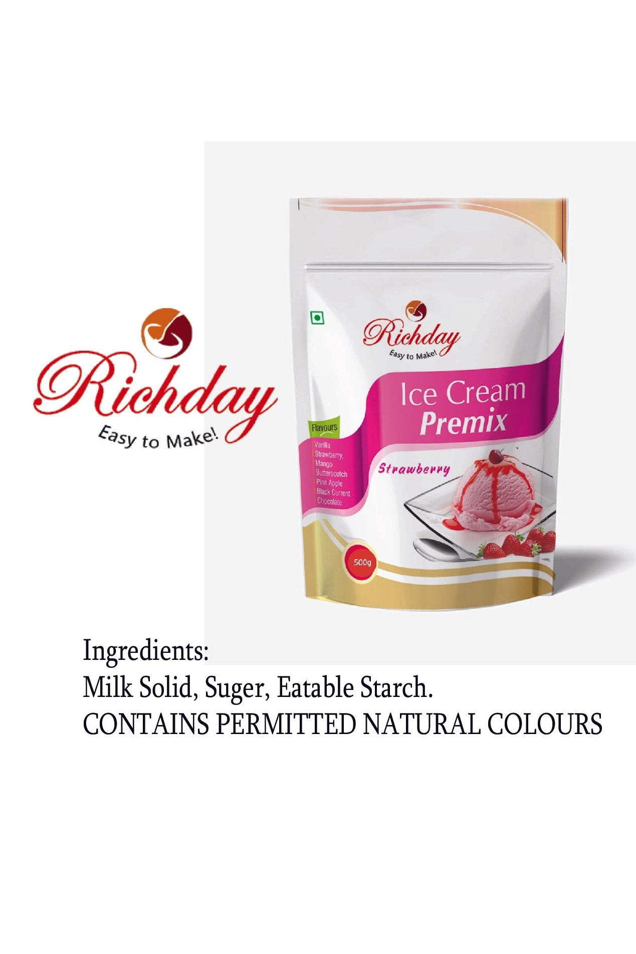Strawberry Icecream Premix